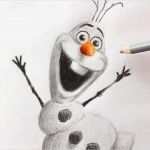 Olaf Schneemann Vorlage Best Of Olaf and Elsa Drawing