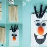 Olaf Schneemann Vorlage Wunderbar Olaf Der Schneemann Aus Eisstäbchen Basteln