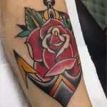 Old School Tattoo Vorlagen Gut Tattoo Anker Mit Rose