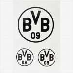 Ordner Aufkleber Vorlage Schönste Bvb Borussia Dortmund Aufkleber Bvb Logo 3er Set