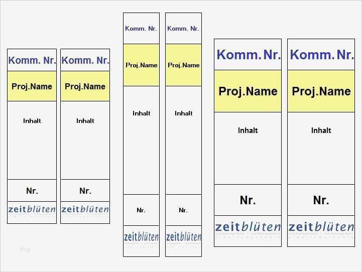 Ordnerrücken Vorlage So schaffen Sie Übersicht Zeitblüten