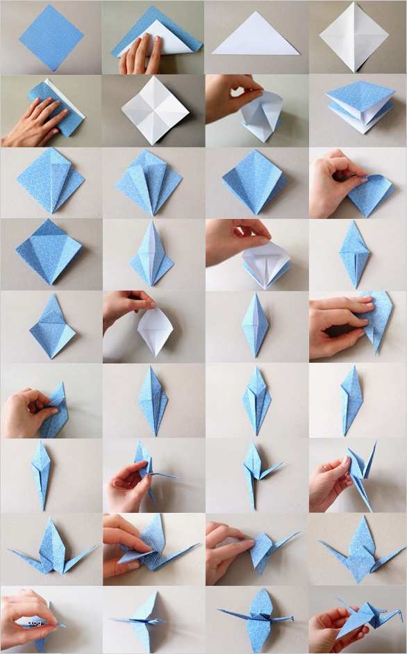 Origami Vorlagen Inspiration Wenn Ich Ein Vöglein Wär origami Kranich