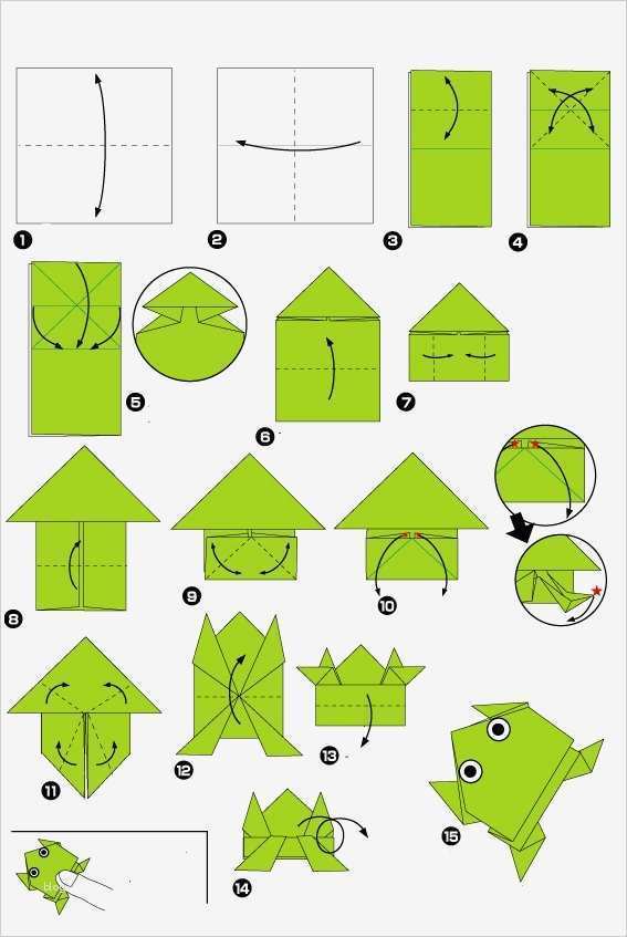 Origami Vorlagen Pdf Cool origami De Grenouille Sauteuse | Vorlage Ideen