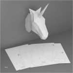 Origami Vorlagen Pdf Neu Unicorn 3d Papercraft Model Downloadable Diy Template