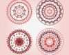Ornamente Vorlagen Kostenlos Download Bewundernswert Schöne Mandala ornamente Gesetzt