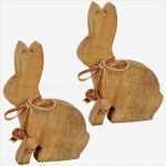 Osterhase Holz Basteln Vorlage Erstaunlich Hase &amp; Osterhase Holz Figuren 2er Set Braun Osterdeko