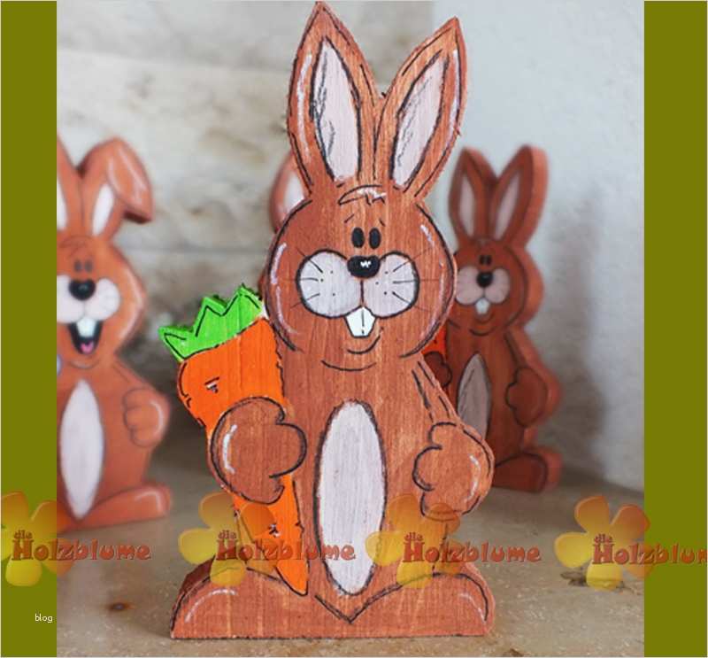 kleiner Osterhase aus Holz Die Holzblume