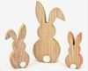 Osterhase Holz Basteln Vorlage Gut 3x Deko Figur Osterhase Hase Silhouette Aus Holz 18 12