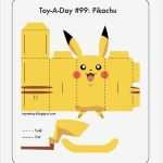 Papercraft Vorlagen Hübsch 675 Pikachu Paper toy Template Pikachu Pokemon