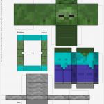 Papercraft Vorlagen Kostenlos Erstaunlich Paper Pezzy Zombie Minecraft by Cyberdrone On Deviantart