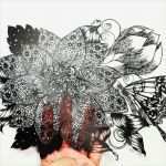 Papercut Vorlagen Erstaunlich 切り絵 花と蝶 by Kuroneko Miyuki Paperart Pinterest