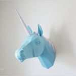 Papertrophy Vorlage Erstaunlich Magical Unicorn Head Papercraft Unicorn Paper Trophy