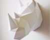 Papertrophy Vorlage Luxus Rhino Neushoorn origami Folding Kit D I Y assembli