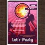 Party Flyer Vorlagen Kostenlos Elegant Let S Party Partyeinladung Mit Discokugel Zum Ausdrucken