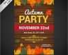 Party Plakate Vorlagen Kostenlos Schön Herbst Party Plakat