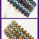 Perlenschmuck Vorlagen Kostenlos Cool Superduo Pattern for Beaded Bracelet Czech 2 Hole Tile