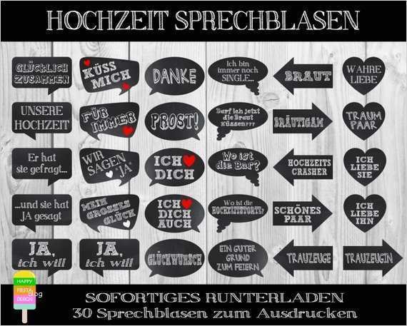 Printable Hochzeit Sprechblasen ZUM AUSDRUCKENPrintable