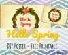 Photo Booth Weihnachten Vorlagen Einzigartig Diy Frühlings Poster Hello Spring Als Kostenlose Vorlage