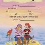 Piratenparty Einladung Vorlage Best Of Einladung Kindergeburtstag Junge Ausdrucken