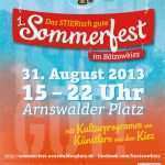 Plakat Vorlage Angenehm Nähkontor sommerfest