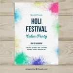 Plakat Vorlage Beste Plakat Vorlage Für Das Holi Festival