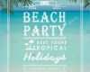 Plakat Vorlage Luxus Moderne sommer Strand Party Plakat Design Vorlage Vektor