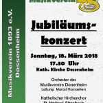 Plakat Vorlage Neu Jubiläumskonzert 125 Jahre Musikverein Dossenheim