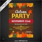 Plakat Vorlagen Kostenlos Elegant Herbst Party Plakat