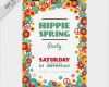 Plakat Vorlagen Kostenlos Schönste Bunte Hippie Frühling Plakat Voller Blumen