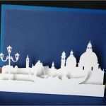 Pop Up Vorlagen Zum Ausdrucken Bewundernswert Venice Pop Up Card Template From Paysages En Pop Up