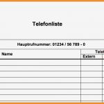 Posteingangsbuch Excel Vorlage Erstaunlich 6 Vorlage Telefonliste