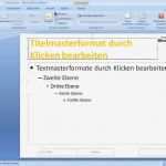 Powerpoint Agenda Vorlage Kostenlos Beste Die Präsentation 1 3 Der Folienmaster In Powerpoint