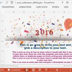 Powerpoint Vorlage ändern Erstaunlich Animierte 2016 Neujahr Powerpoint Vorlage