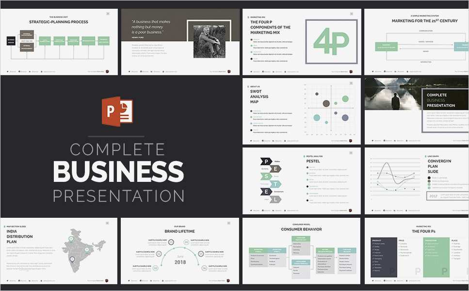 PowerPoint Vorlage für Business Services