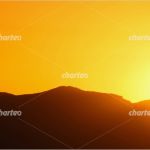 Powerpoint Vorlagen Nachhaltigkeit Schönste orangener Abendlicher sonnenuntergang über Einer Hügeligen