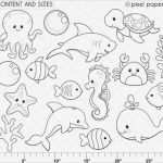 Ppp Vorlagen Cool Sea Animals Digital Stamps Clipart