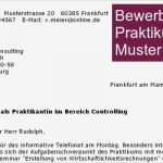 Praktikumsbewerbung Muster Vorlage Gut Bewerbung Praktikum Muster Download