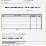 Proforma Invoice Vorlage Erstaunlich 7 Proforma Rechnung Vordruck