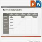 Projektmanagement Powerpoint Vorlagen Einzigartig Vorlage Kommunikationsmatrix