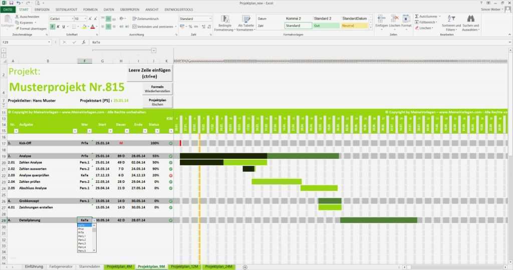 Projektplan Hausbau Vorlage Erstaunlich Excel Vorlagen ...