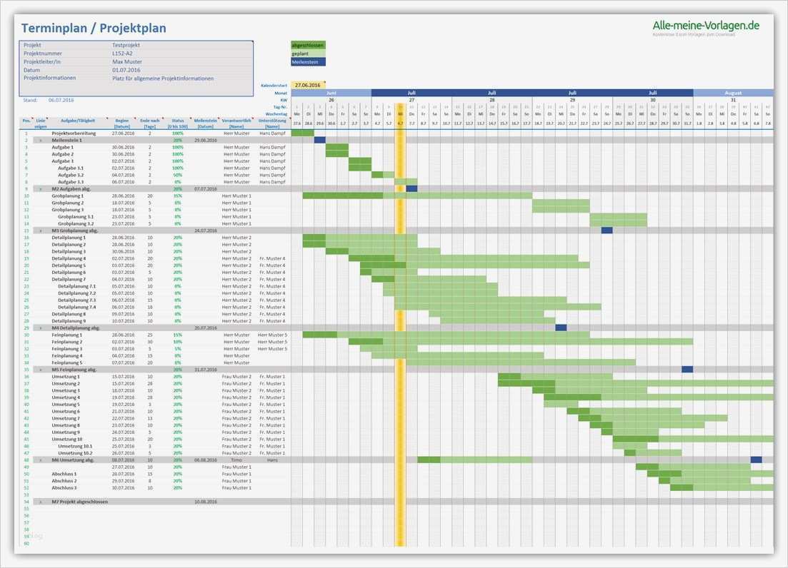 Projektplan Vorlage Erstaunlich Vorlage Projektplan Excel Vorlage Ideen 6808