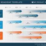 Projektpräsentation Vorlage Inspiration Four Phase Agile Product Strategy Timeline Roadmapping