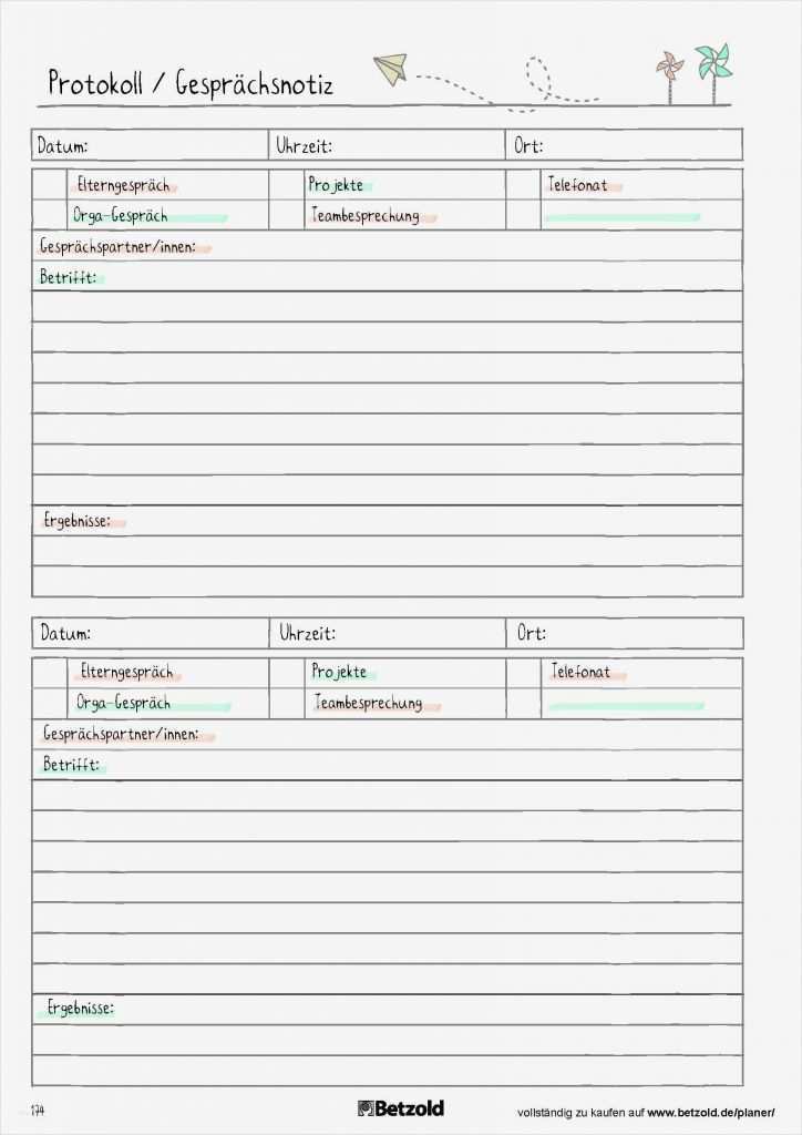 Protokoll Elterngespräch Vorlage Hübsch Protokoll Gesprächsnotiz