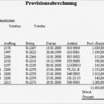 Provisionsabrechnung Excel Vorlage Cool Provisionsabrechnung Vorlage