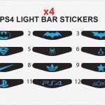 Ps4 Lightbar Sticker Vorlage Elegant 4x Playstation Ps4 Controller Light Bar Custom Decal