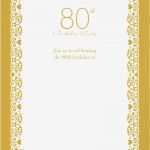 Publisher Vorlagen Geburtstag Best Of Free Printable 80th Birthday Invitations – Bagvania Free