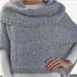 Pullover Häkeln Vorlagen Luxus Pullover Mit Weitem Kragen Und Taschenbeutel Stricken