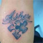 Puzzle Tattoo Vorlagen Genial Autism Awareness Tattoo for My son asher