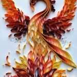 Quilling Vorlagen Kostenlos Schönste &quot;rising Phoenix&quot; original Artwork by Artist Stacy Lash