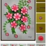 Quilling Vorlagen Luxus Paper Quilling Floral Wall Frame Step by Step